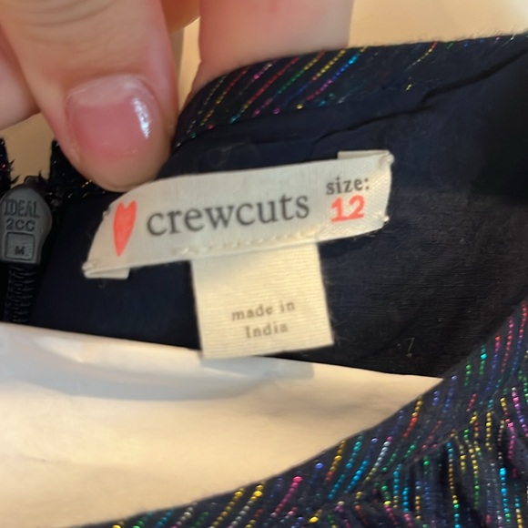 Crew cuts navy spakle dress size 12 - Picture 2 of 3